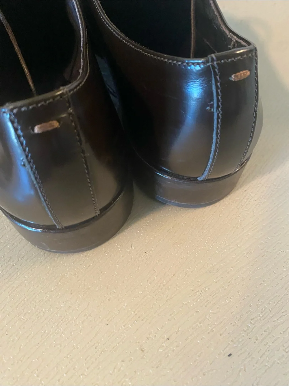 Via Spiga Derby oxford Leather Dress Shoes Made In Italy men 9 chocolate brown